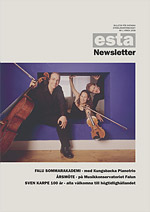 ESTA Newsletter nr. 1 2008 – framsida